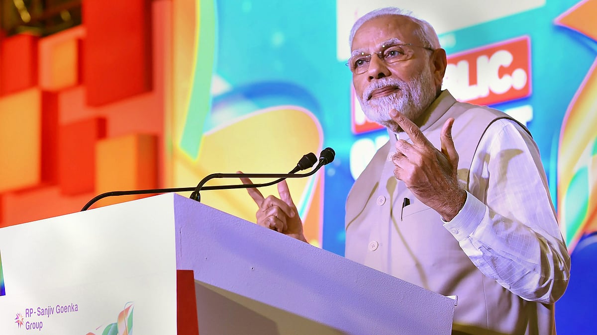 PM Modi delivers the keynote address at the Republic Summit - Surging India in Mumbai on Tuesday, 18 December.