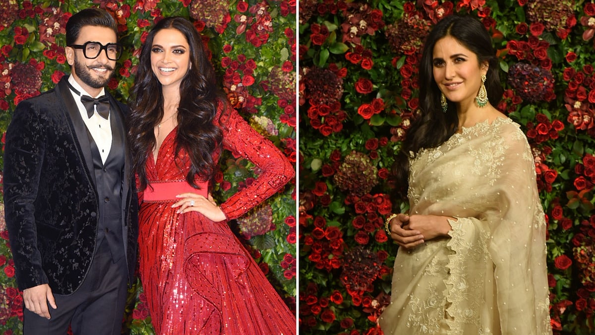 Katrina Kaif was spotted at Deepika and Ranveer’s wedding reception.