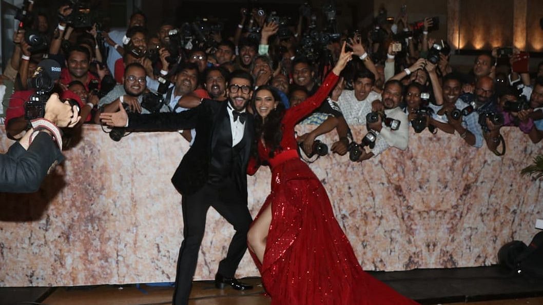 Ranveer and Deepika had a blast with the media.