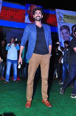 Hyderabad: Actor Rana Daggubati during a programme in Hyderabad. (Photo: IANS)