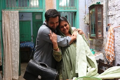 Actor Emraan Hashmi with actress Supriya Pathak