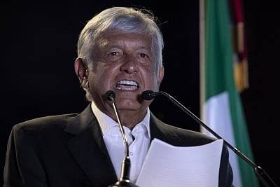 Leftist leader Andres Manuel Lopez Obrador. (File Photo: Xinhua/Alejandro Ayala/IANS)
