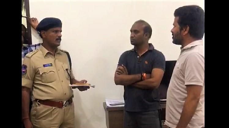 Around 40 policemen entered Revanth Reddy’s house and forcefully took him away, his wife said. 