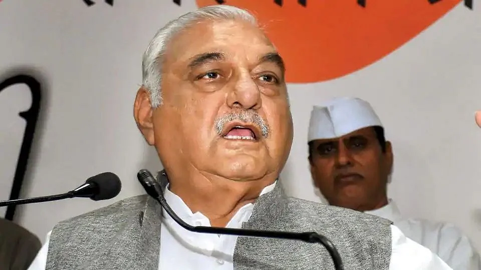 File photo of Ex-Haryana Chief Minister BS Hooda.&nbsp;