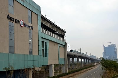Noida: Noida Sector 137 metro station on Aqua Line metro. (Photo: IANS)