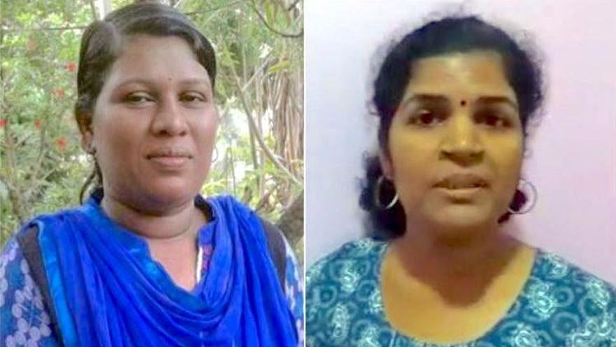 File image of Bindu Ammini (left) and Kanakadurga (right)