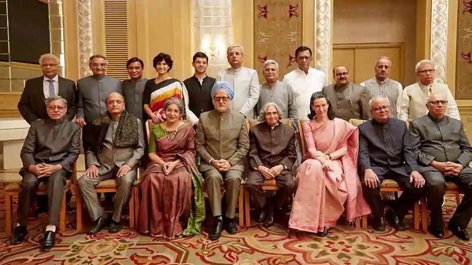 <i> The Accidental Prime Minister</i> cast.
