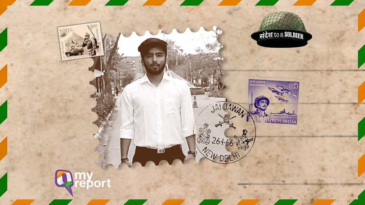 Suman Bhandari from Punjab sends his ‘Sandesh to a soldier’.