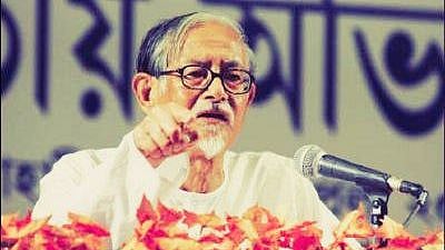File photo of Sahitya Akademi awardee Dr Hiren Gohain.