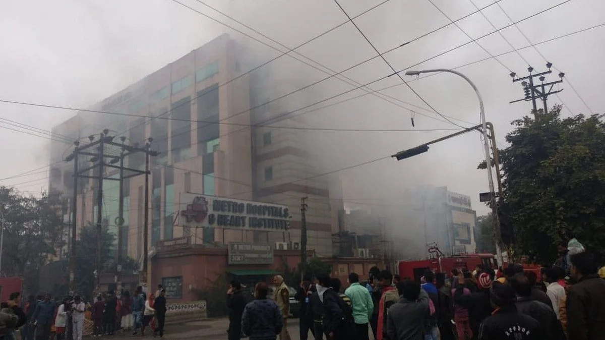 Fire at Metro hospital in Noida’s Sector 12