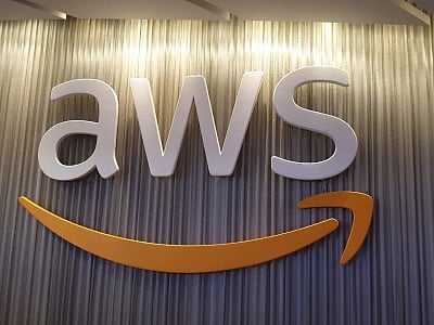 AWS logo.