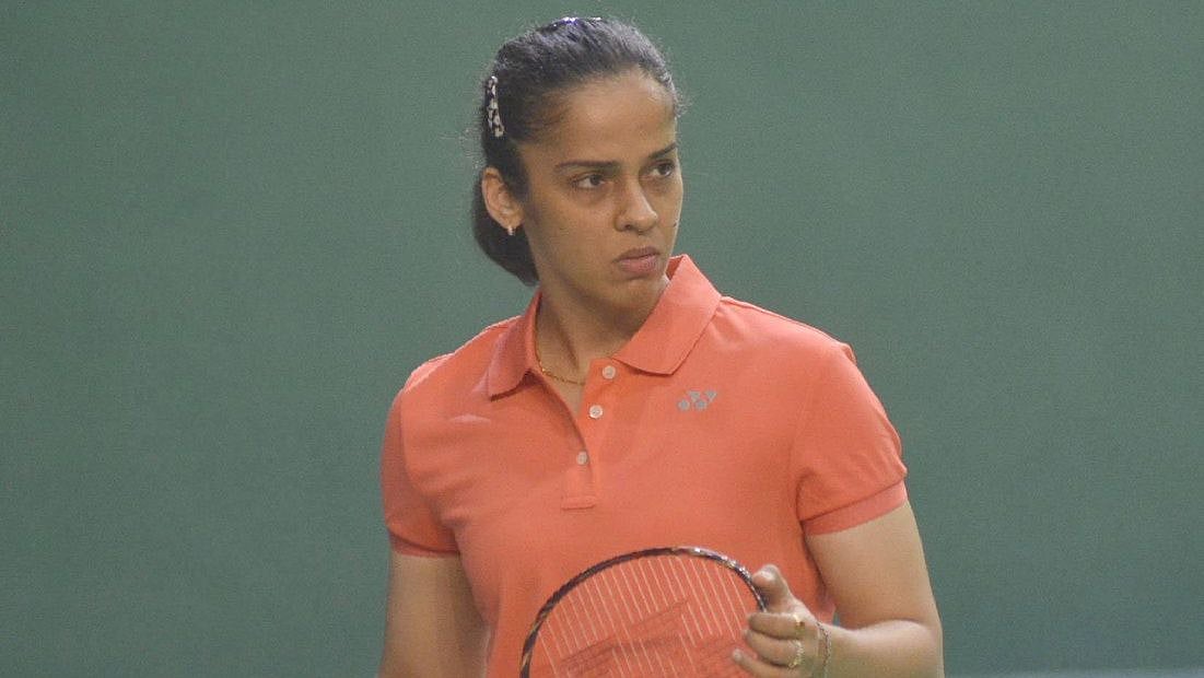 Saina Nehwal pictured during the 2019 Senior National Badminton Championships at Guwahati.
