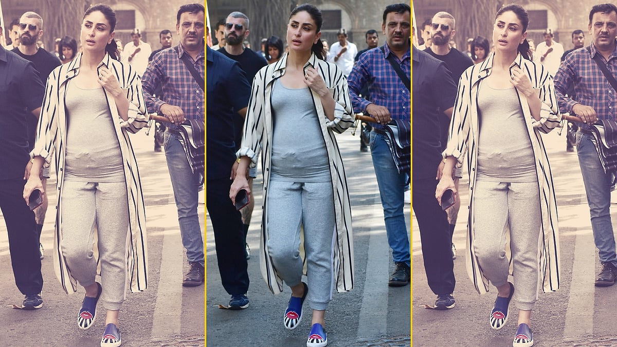 Kareena Kapoor on the sets of <i>Good News</i>.
