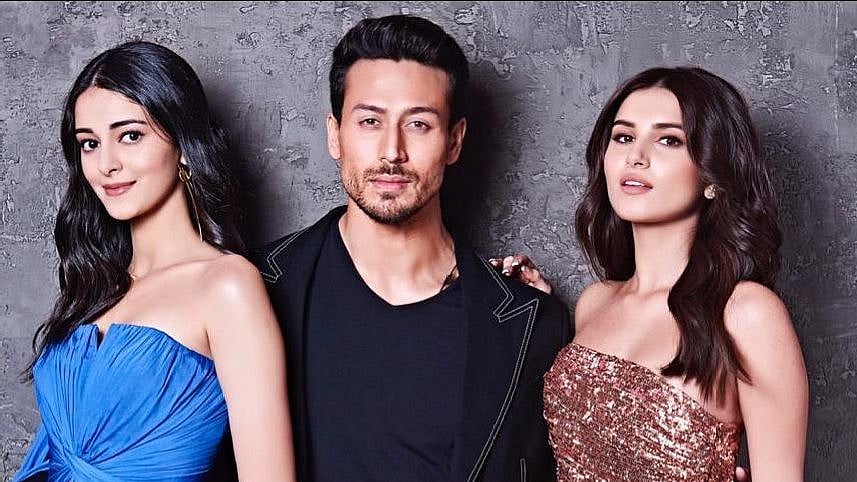 Ananya Panday, Tiger Shroff and Tara Sutaria on <i>Koffee With Karan</i>.