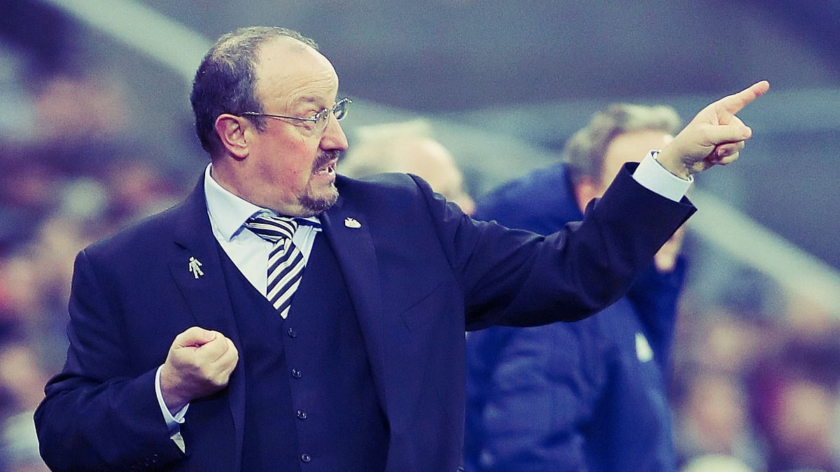 Newcastle United manager Rafael Benitez on the touchline during the Premier League match at St James’ Park, Newcastle.