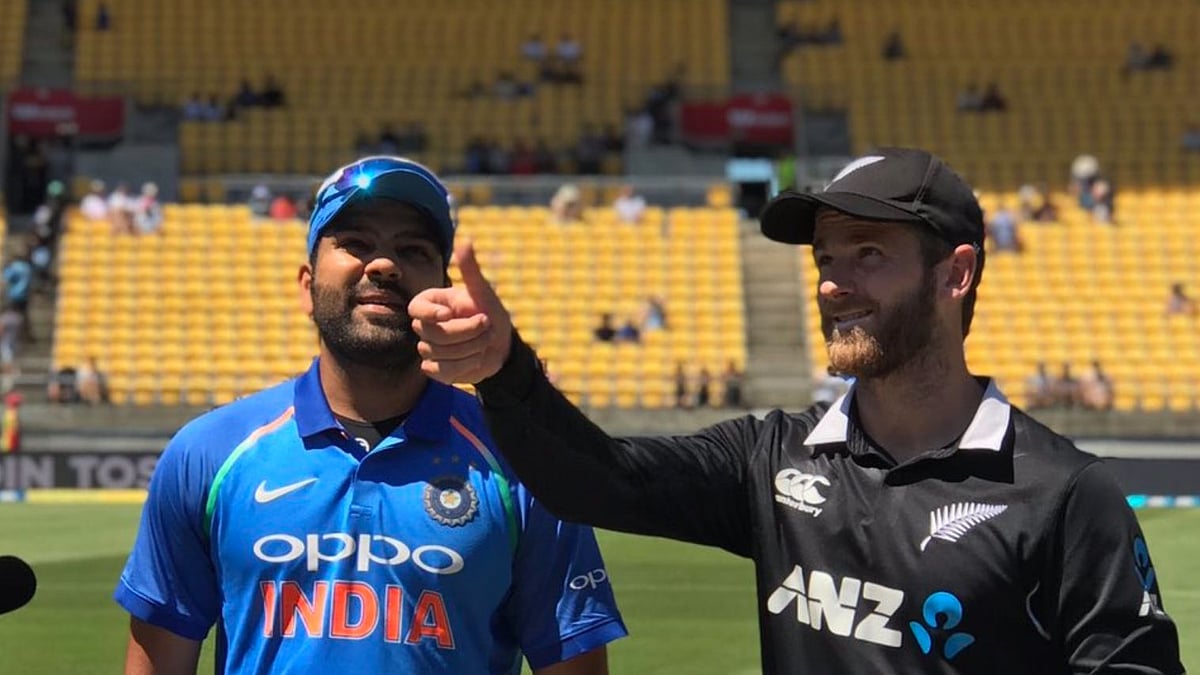 From left to right: Rohit Sharma and Kane Williamson.