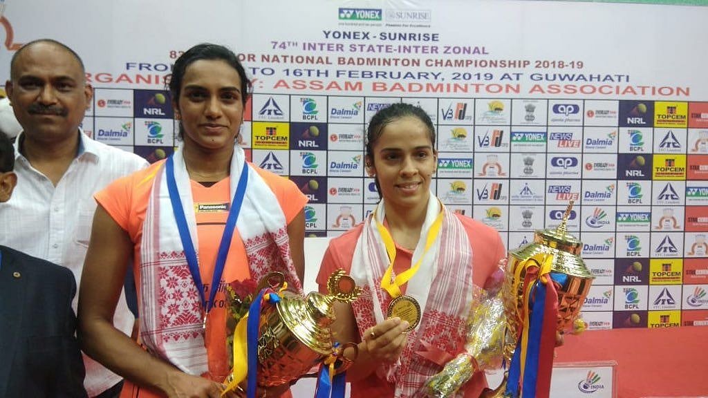 The three-time former champion Saina registered a 21-18 21-15 win against Sindhu on Saturday.