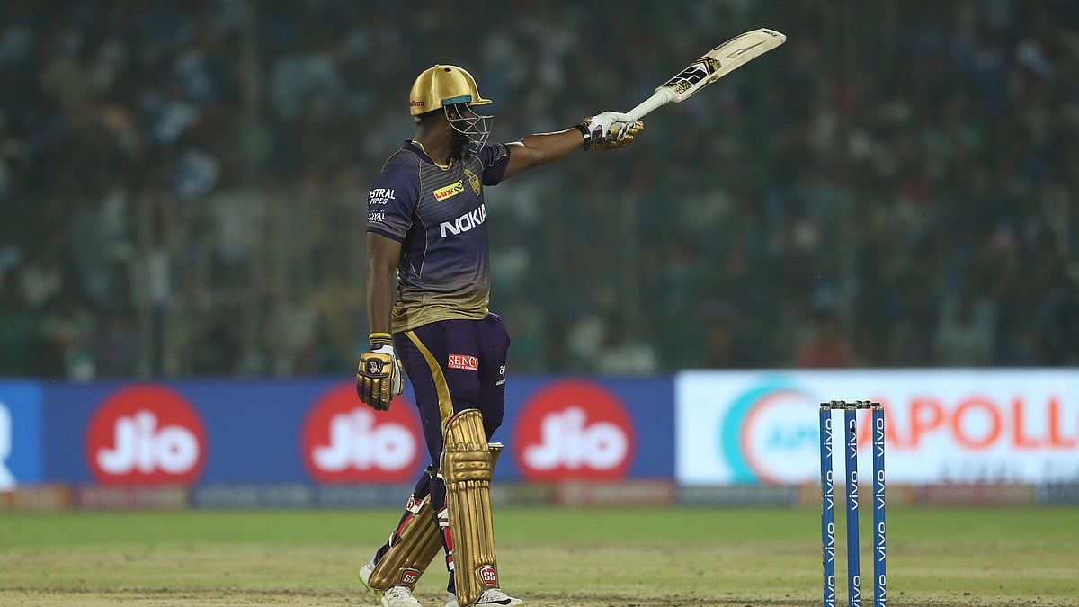 Russell got to his fifth IPL fifty at the Kotla.&nbsp;