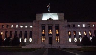 WASHINGTON D.C., Dec. 17, 2015 (Xinhua) -- Photo taken on Dec. 16, 2015 shows a view of the headquarters of the U.S. Federal Reserve in Washington D.C.. The U.S. Federal Reserve on Wednesday decided to raise the benchmark interest rate by 25 basis points, the first since 2006, marking the end of an era of extraordinary easing monetary policy. (Xinhua/Bao Dandan/IANS)
