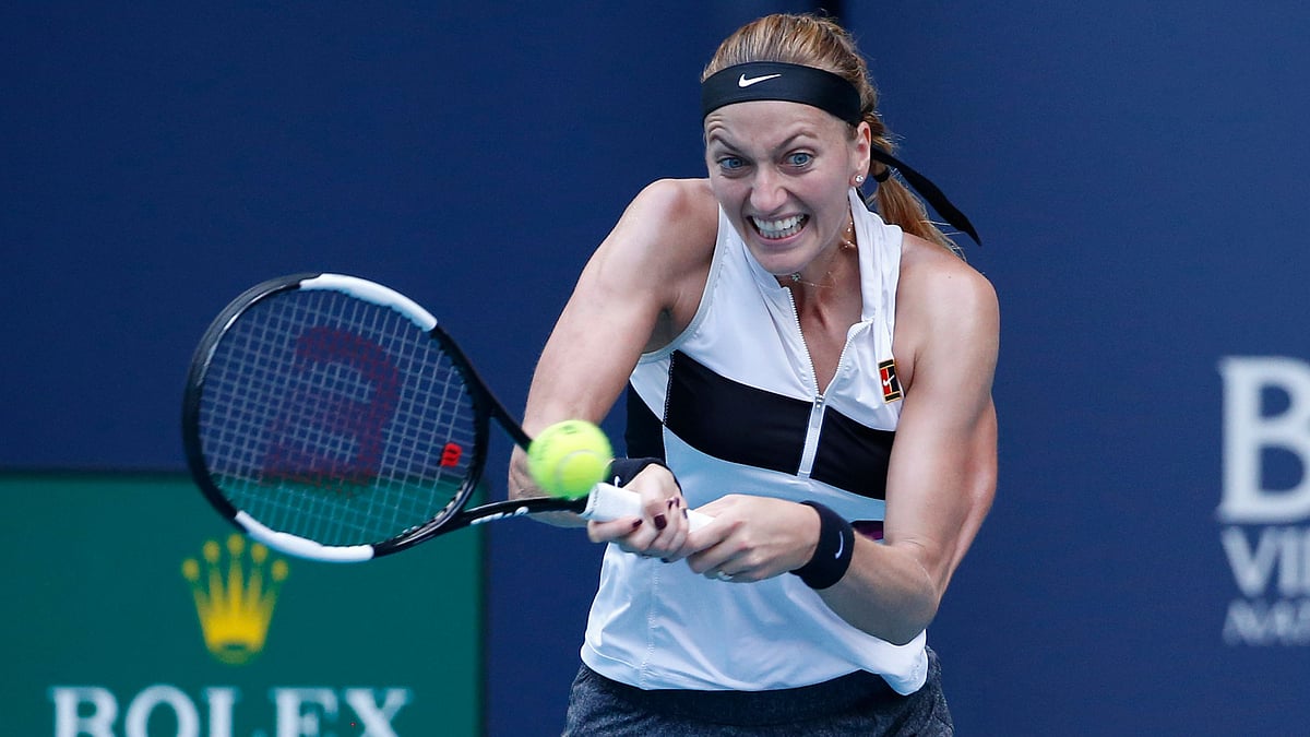 A man who stabbed two-time Wimbledon champion Petra Kvitova in her home was sentenced to eight years in prison.