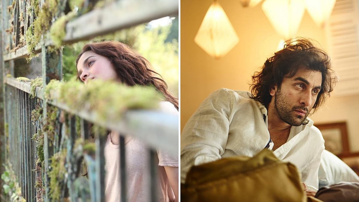 Alia Bhatt and Ranbir Kapoor on the sets of <i>Brahmastra</i>.