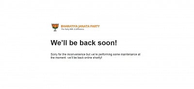 The website of the Bharatiya Janata Party (BJP) went into maintenance mode after an alleged hacking attempt early on March 5, 2019.