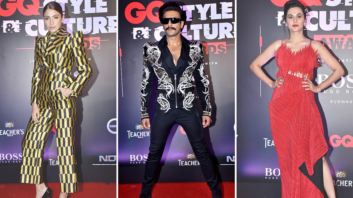 Anushka, Ranveer and Taapsee at the GQ Style Awards.