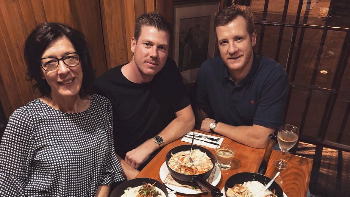Australian cricketer James Faulkner posted a picture with his “boyfriend” and his mother on his birthday.