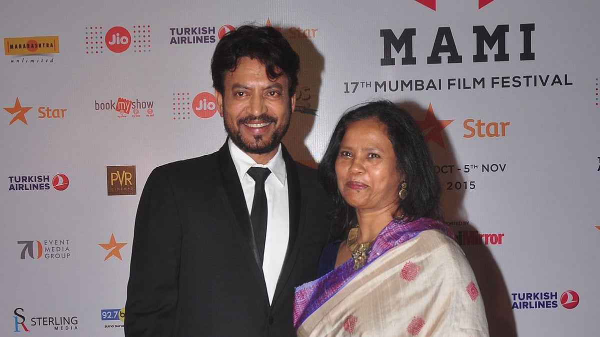 Irrfan Khan with Sutapa Sikdar.