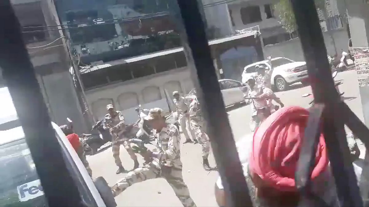 Videos from the mayhem are also emerging now, showing residents clashing with police and paramilitary forces deployed in the area.