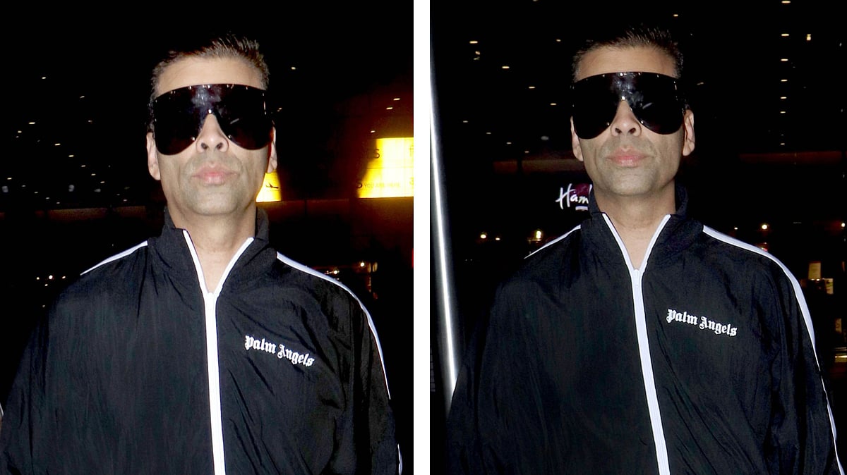 Karan Johar spotted at the Mumbai airport.&nbsp;
