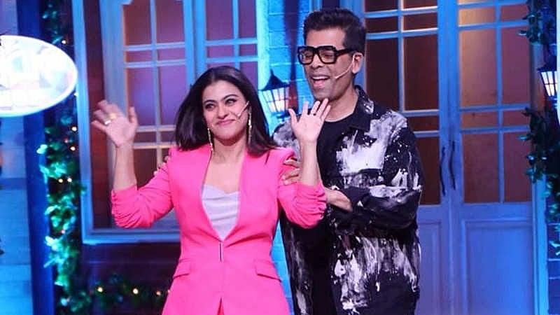 Kajol and Karan Johar at The Kapil Sharma Show.