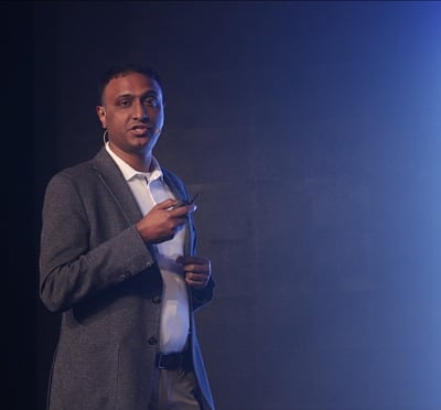 New Delhi: Flipkart CEO Kalyan Krishnamurthy addresses a press conference to announce partnership between Flipkart and Asus, in New Delhi on April 17, 2018. (Photo: IANS)