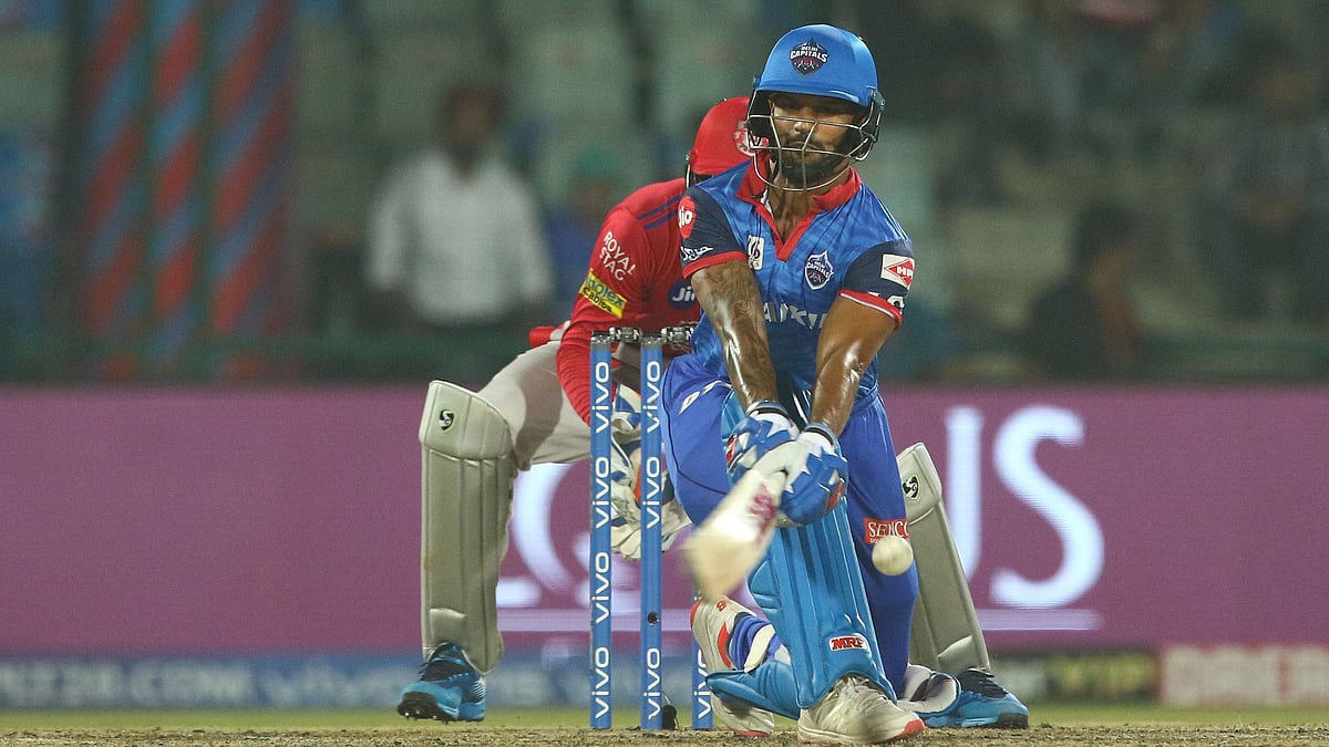Dhawan scored a 41 ball 56 in Delhi’s win over Punjab.&nbsp;