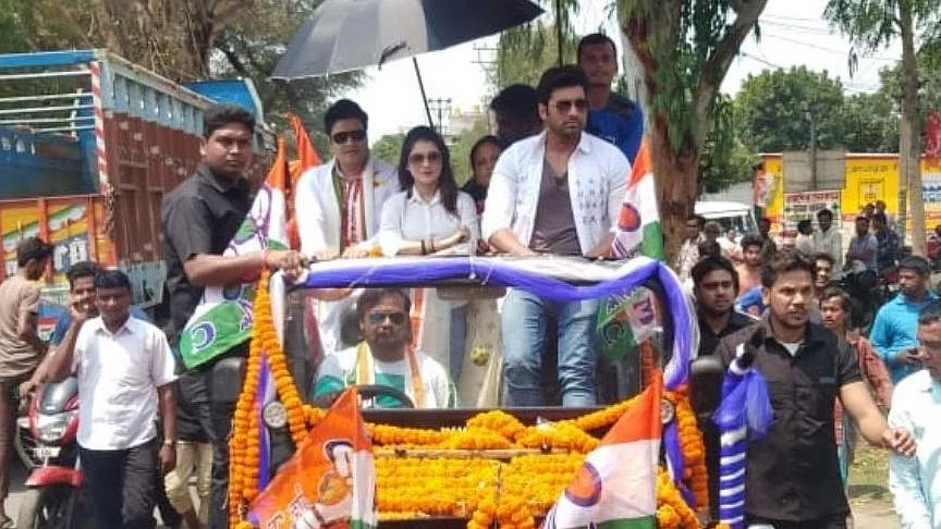 Ferdous Ahmed reportedly participated in the roadshow, along with Tollywood actors Ankush Hazra and Payal.