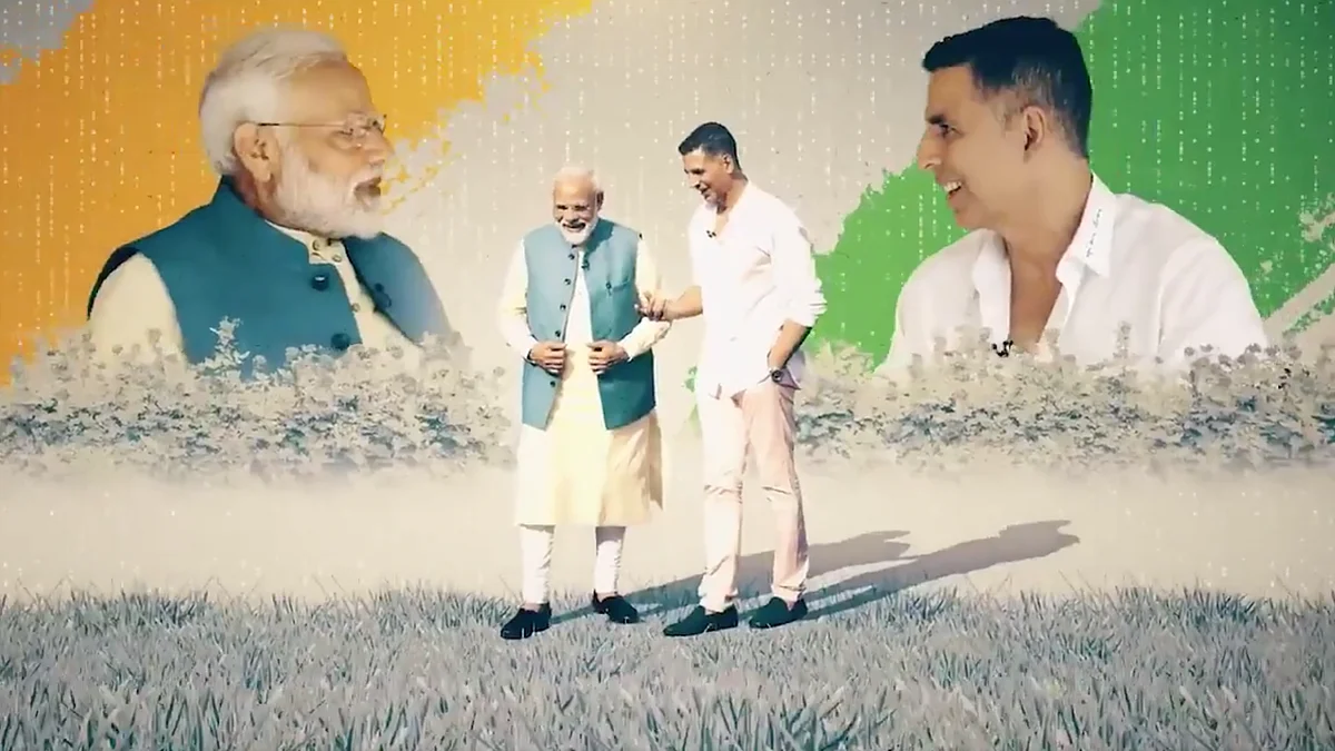 PM Modi’s “non political” interview by Akshay Kumar.