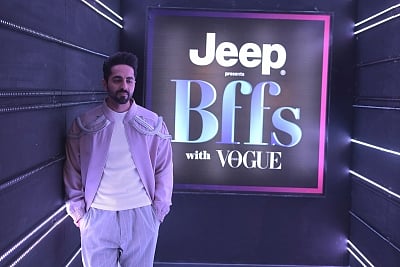 Mumbai: Actor Ayushmann Khurrana on the sets of television show "BFFs With Vogue" in Mumbai. (Photo: IANS)