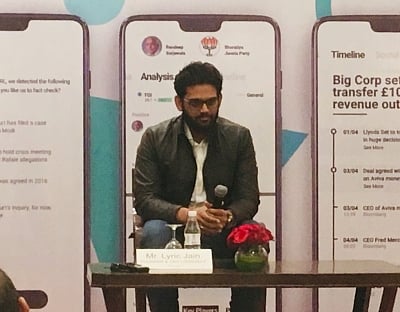 Logically Founder and CEO Lyric Jain.