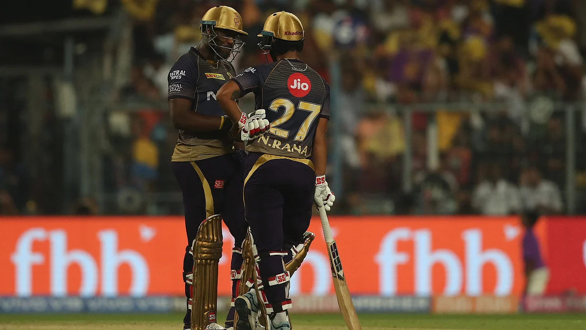 Russell and Rana added 118 for the fifth wicket to take the game till the last over.