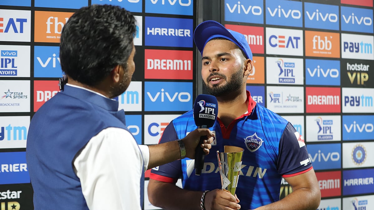 Pant hit five sixes in his 21-ball-49 as he guided Delhi Capitals to a two-wicket victory in the IPL Eliminator.