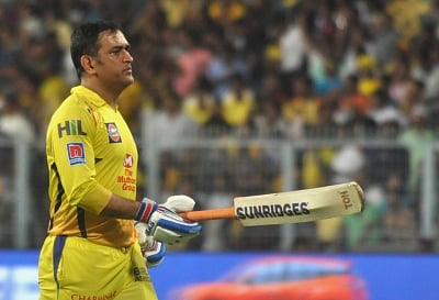 MS Dhoni. (Photo: Kuntal Chakrabarty/IANS)