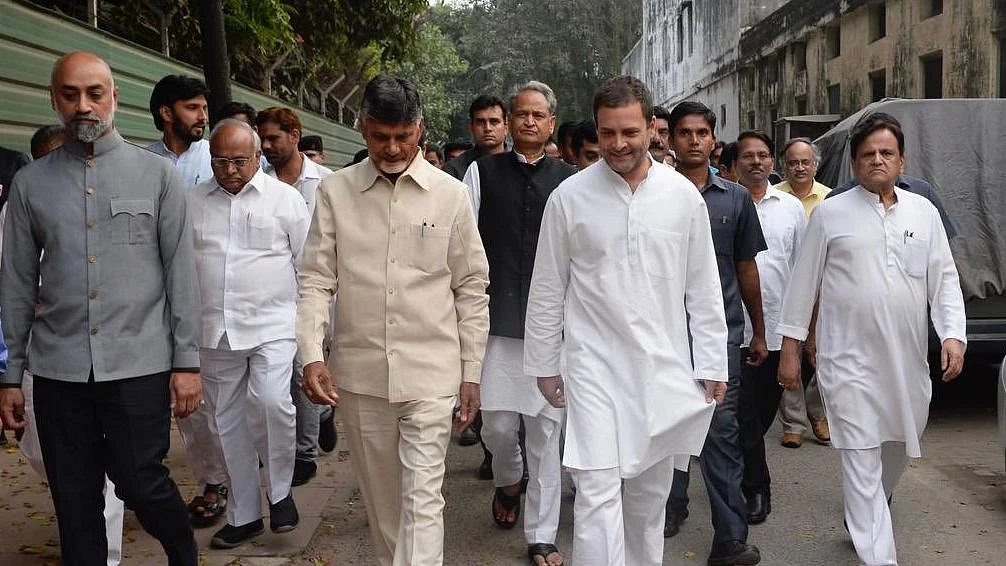 Naidu has told Gandhi to have a strategy ready in case BJP falls short of numbers and still stakes claim to form government.