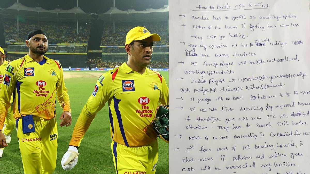 A fan has shared the strategy MI should go with in order to beat Chennai in the IPL 2019 final.