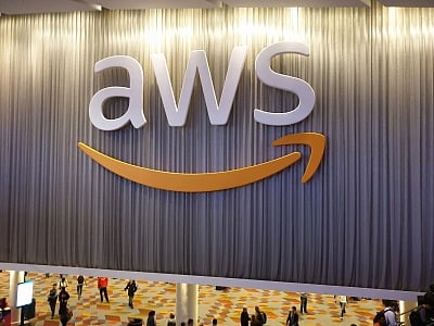 AWS logo.