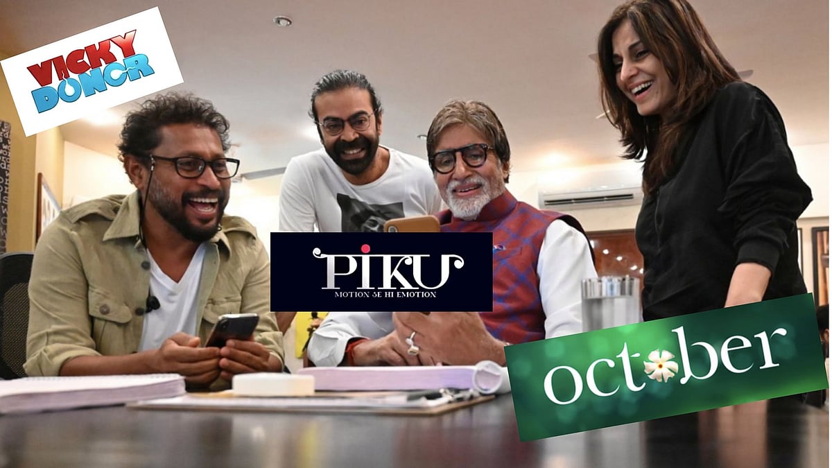 Shoojit Sircar, Ronnie Lahiri, Amitabh Bachchan and Juhi Chaturvedi.&nbsp;