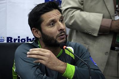 Shahid Afridi. (Xinhua/Jamil Ahmed/IANS)