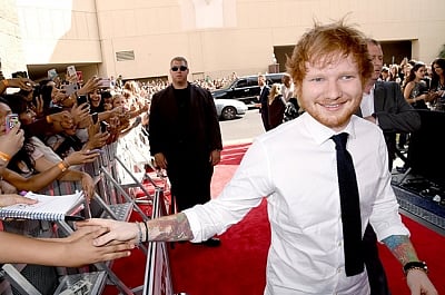 Las Vegas:  Singer Ed Sheeran at the Billboard Music Awards 2015 in the MGM Grand Garden Arena, Las Vegas on May 17, 2015.