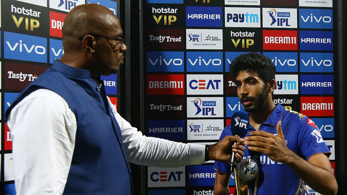 Jasprit Bumrah was named Man of the Match in Mumbai indians’ win over Sunrisers Hyderabad.