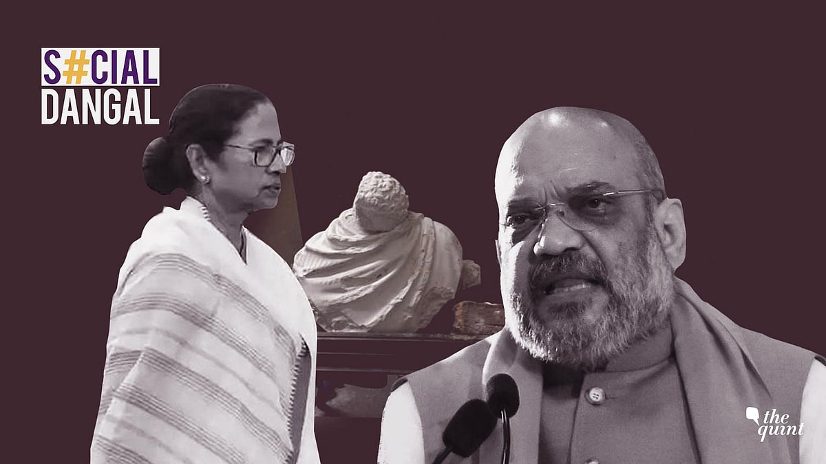BJP workers are said to have smashed the statue of Bengal icon Ishwarchandra Vidyasagar.&nbsp;