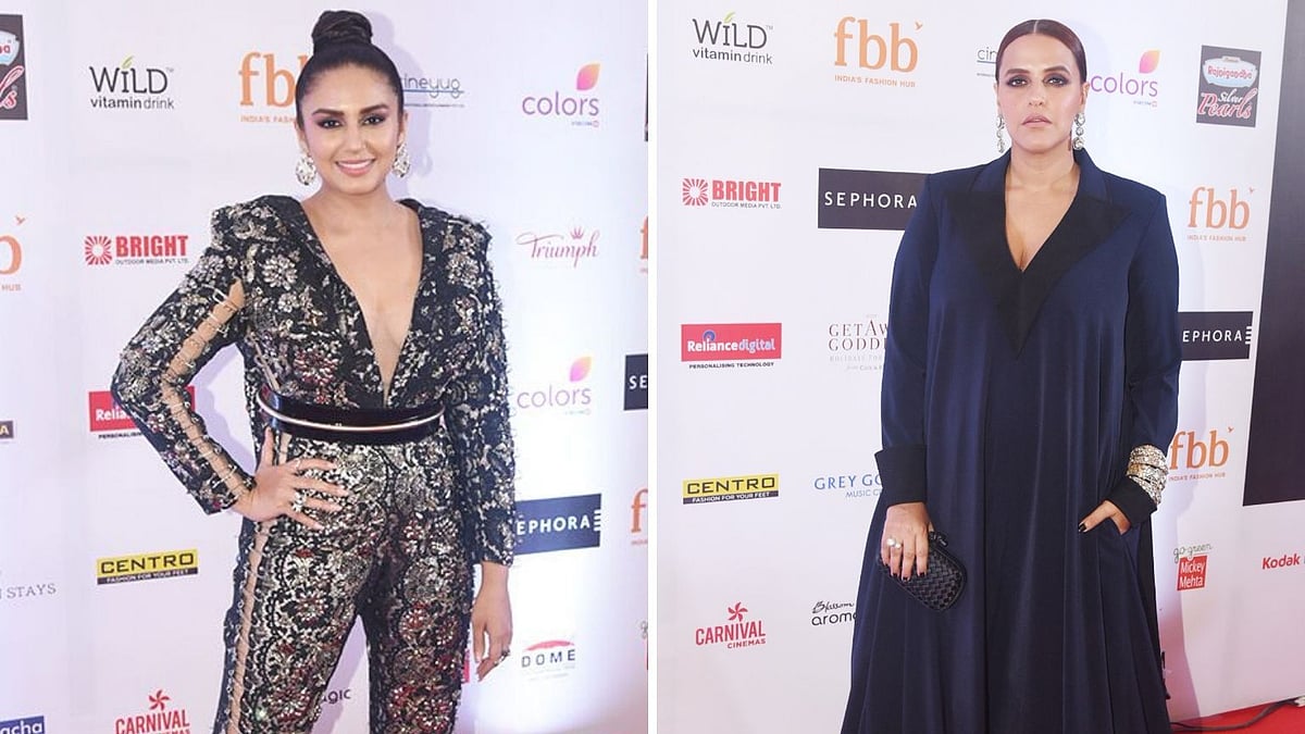 Huma Qureshi and Neha Dhupia at Femina Miss India 2019.